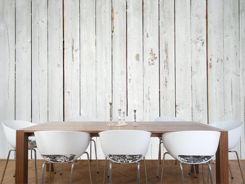 White wooden fence Wall Mural-Wall Mural-Eazywallz