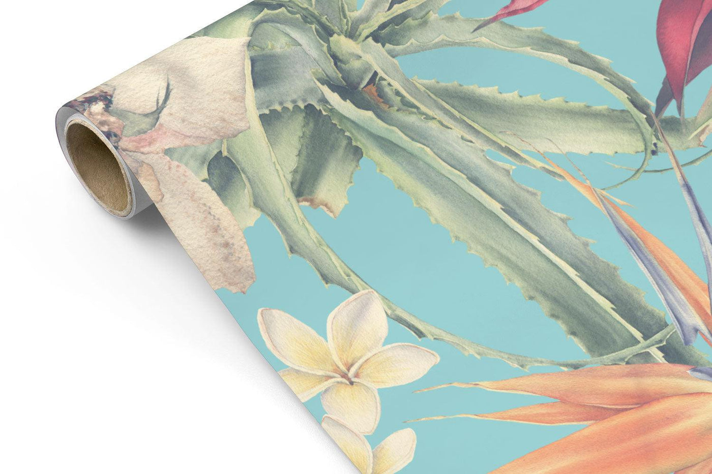 Wild Hawaiian Floral Wallpaper #502-Repeat Pattern Wallpaper-Eazywallz