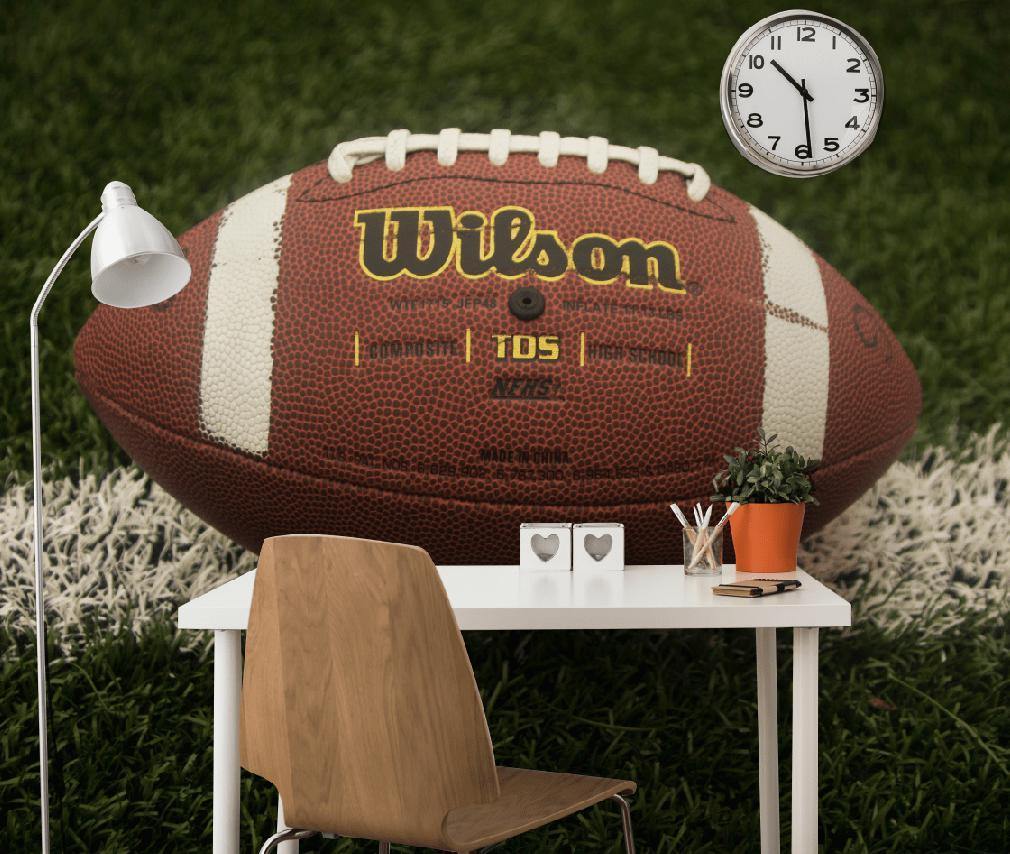 Wilson Football Close up Wall Mural-Wall Mural-Eazywallz