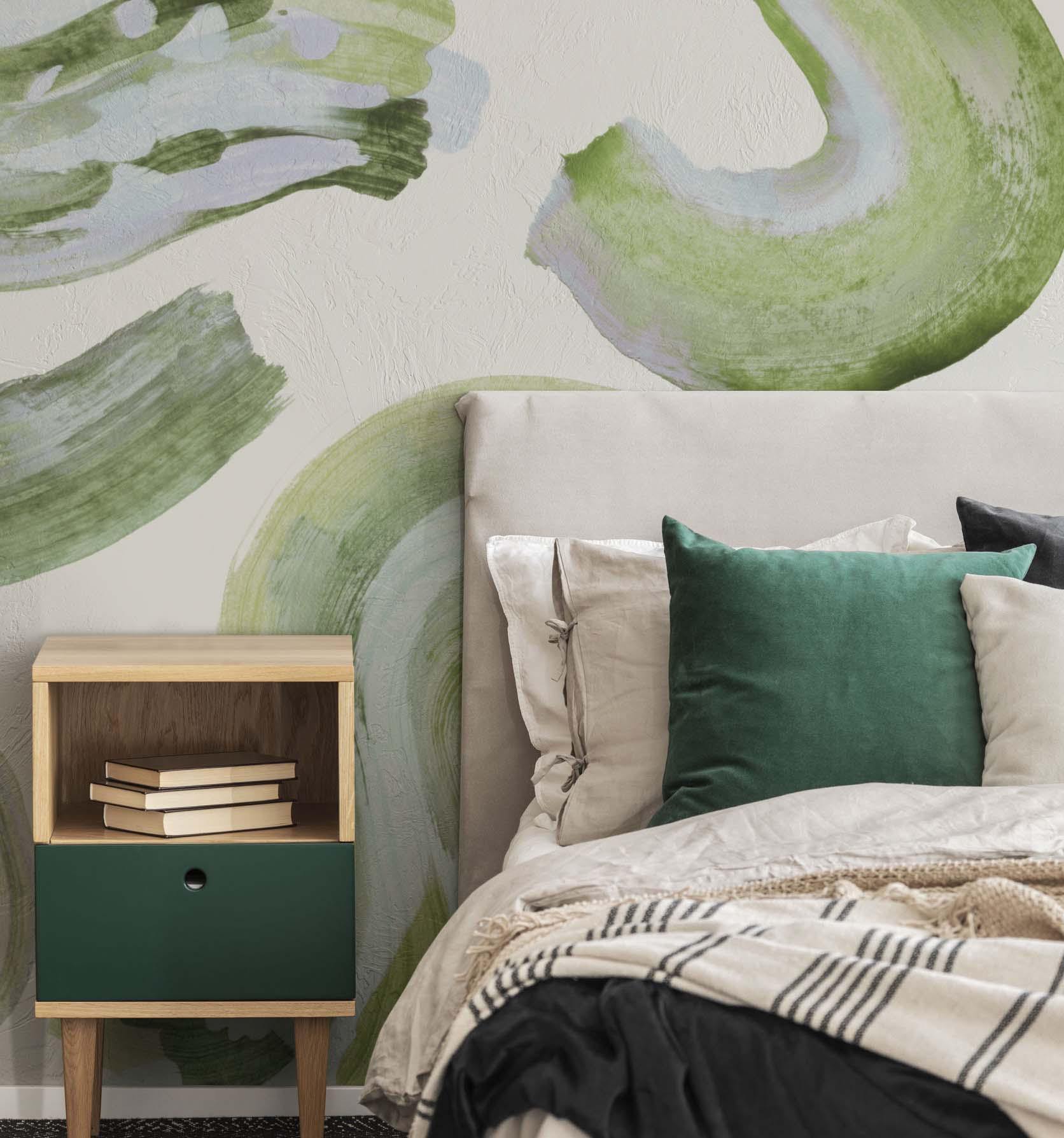 Winter Forest Paint Brush Wall Mural-Wall Mural-Eazywallz