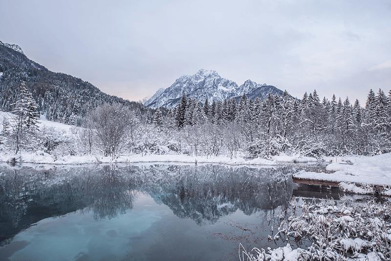 Winter Landscape in Slovenia Wall Mural-Wall Mural-Eazywallz