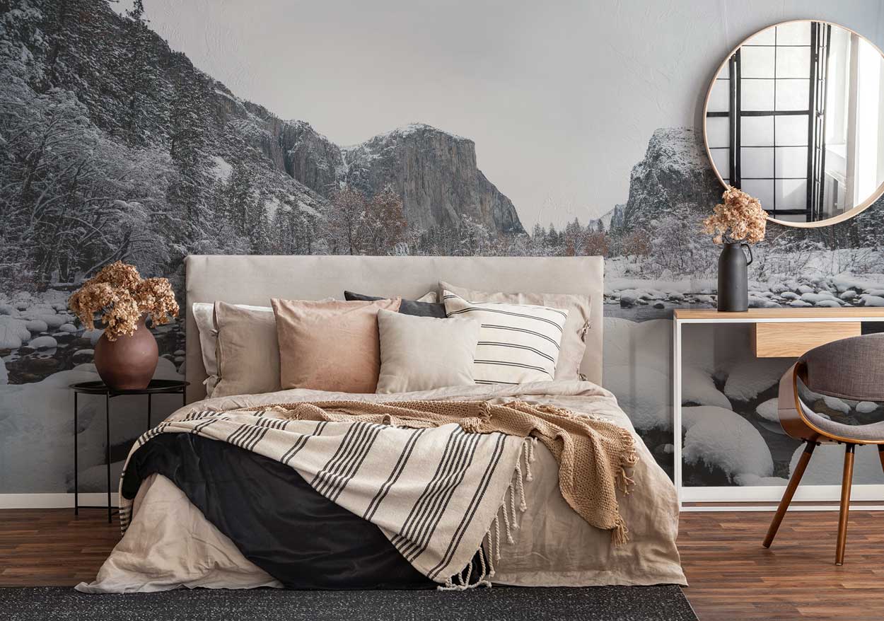 Winter in Yosemite Wall Mural-Wall Mural-Eazywallz