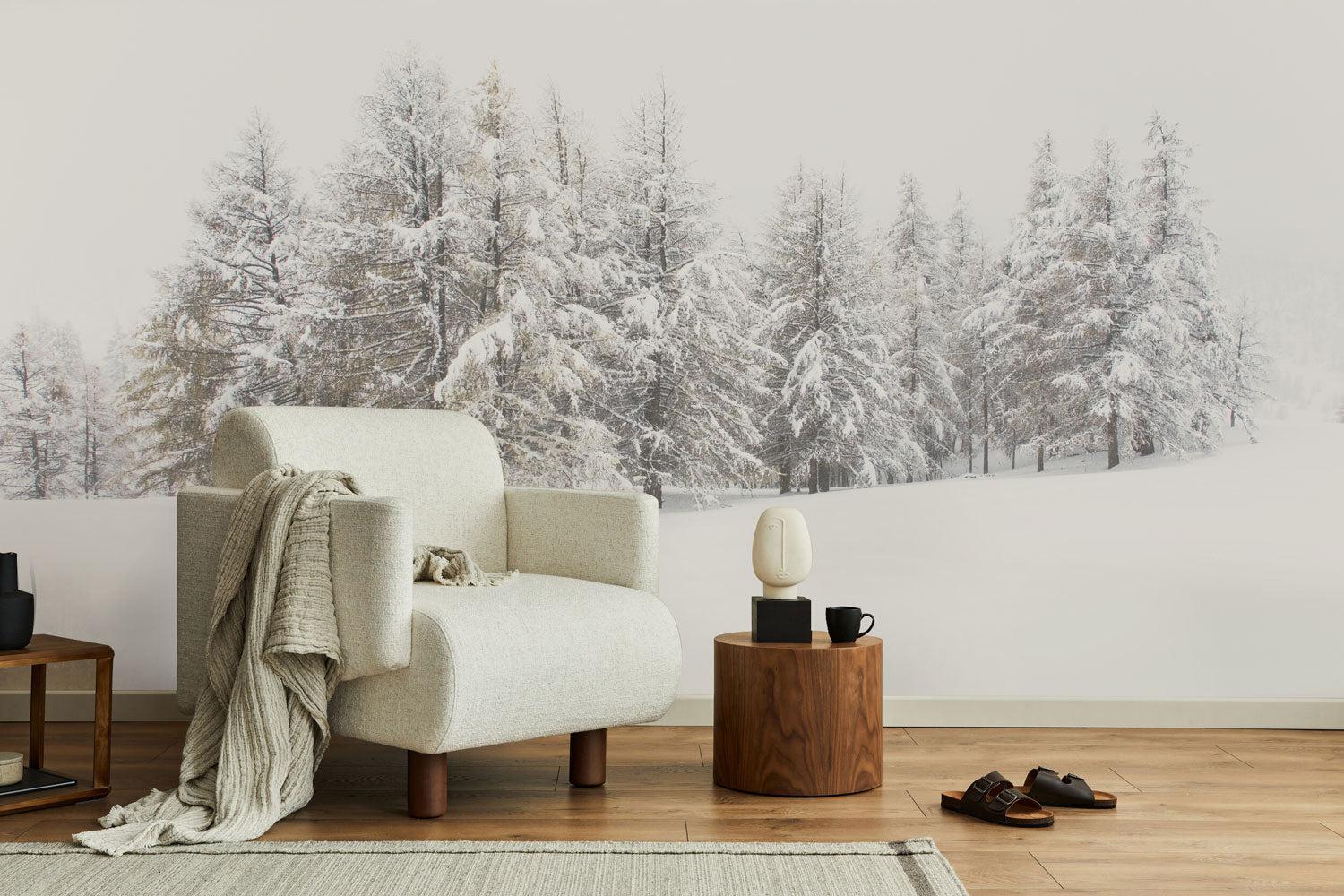 Winter woods Wall Mural-Wall Mural-Eazywallz