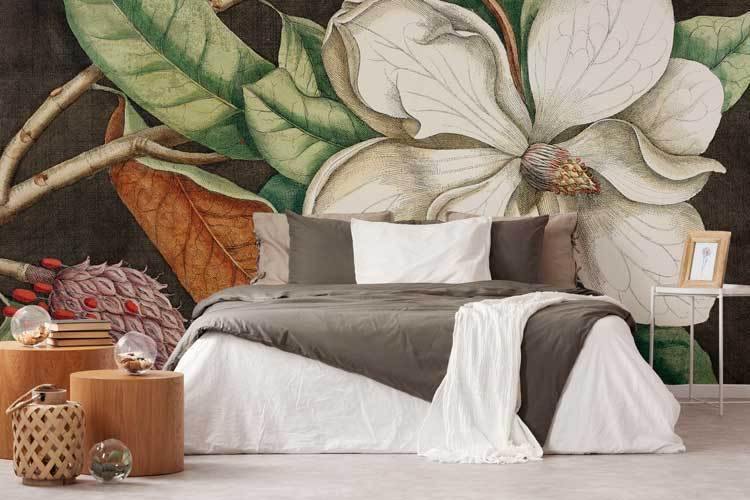 Yellow Lilly Wallpaper Mural-Wall Mural-Eazywallz