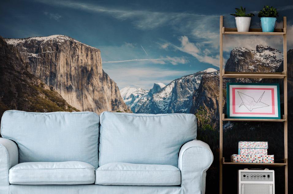 Yosemite Mountain Tunnel View Wall Mural-Wall Mural-Eazywallz