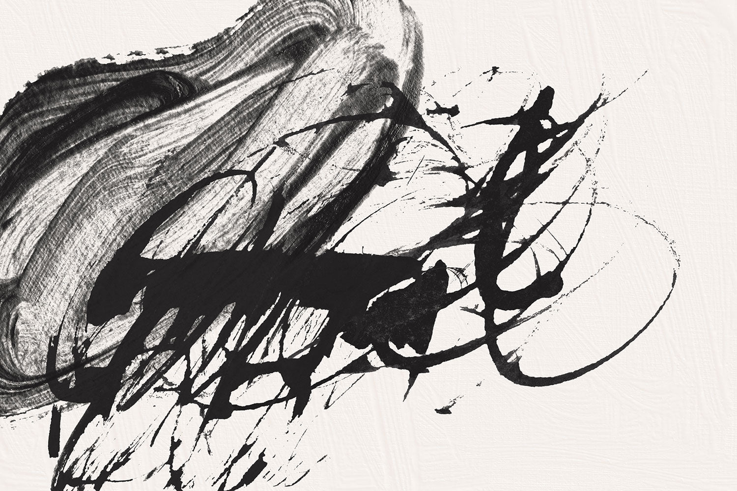 Abstract Black Ink Oil 3 Wall Mural
