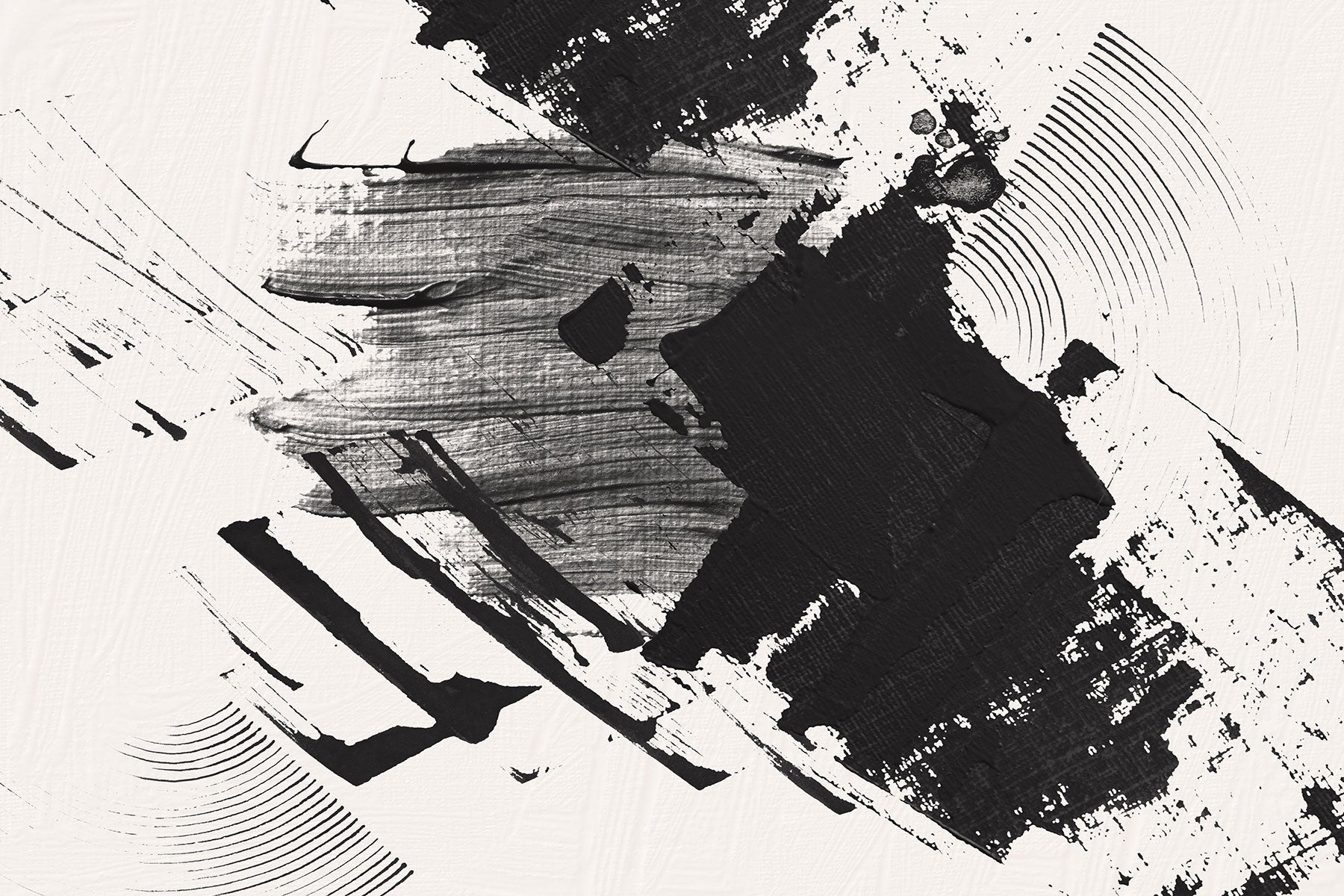 Abstract Black Ink Oil 2 Wall Mural