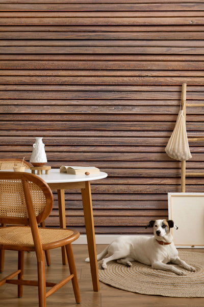 Striped wood texture Wall Mural